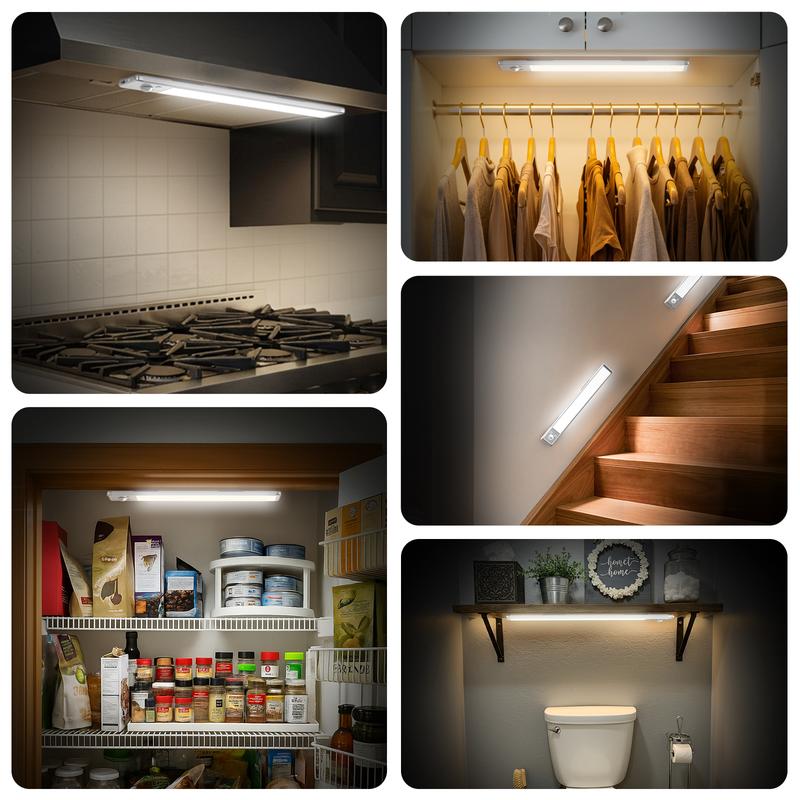 TAILEDEN Under Cabinet Lightsm,76LED Motion Sensor Night Light Indoor