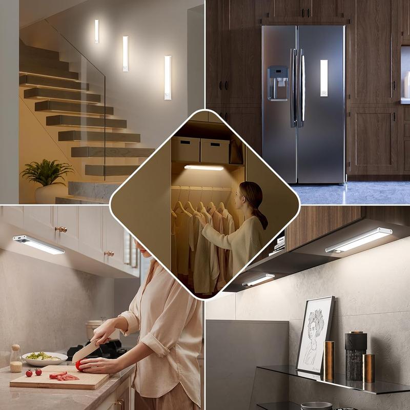 TAILEDEN Under Cabinet Lightsm,76LED Motion Sensor Night Light Indoor